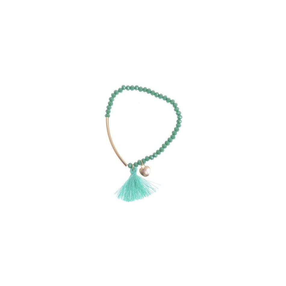 PULSERA TUBO CUENTAS FACETADAS