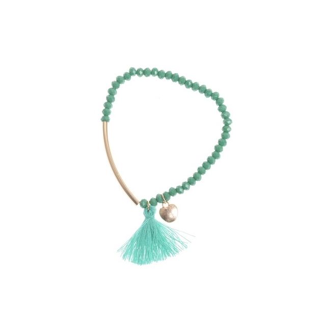 PULSERA TUBO CUENTAS FACETADAS
