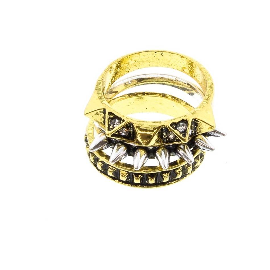 ANILLO SET 3 METAL PINCHOS TALLAS VARIADAS