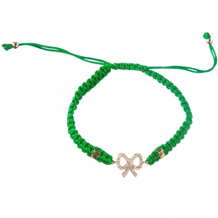MACRAMÉ METAL BOW BRACELET