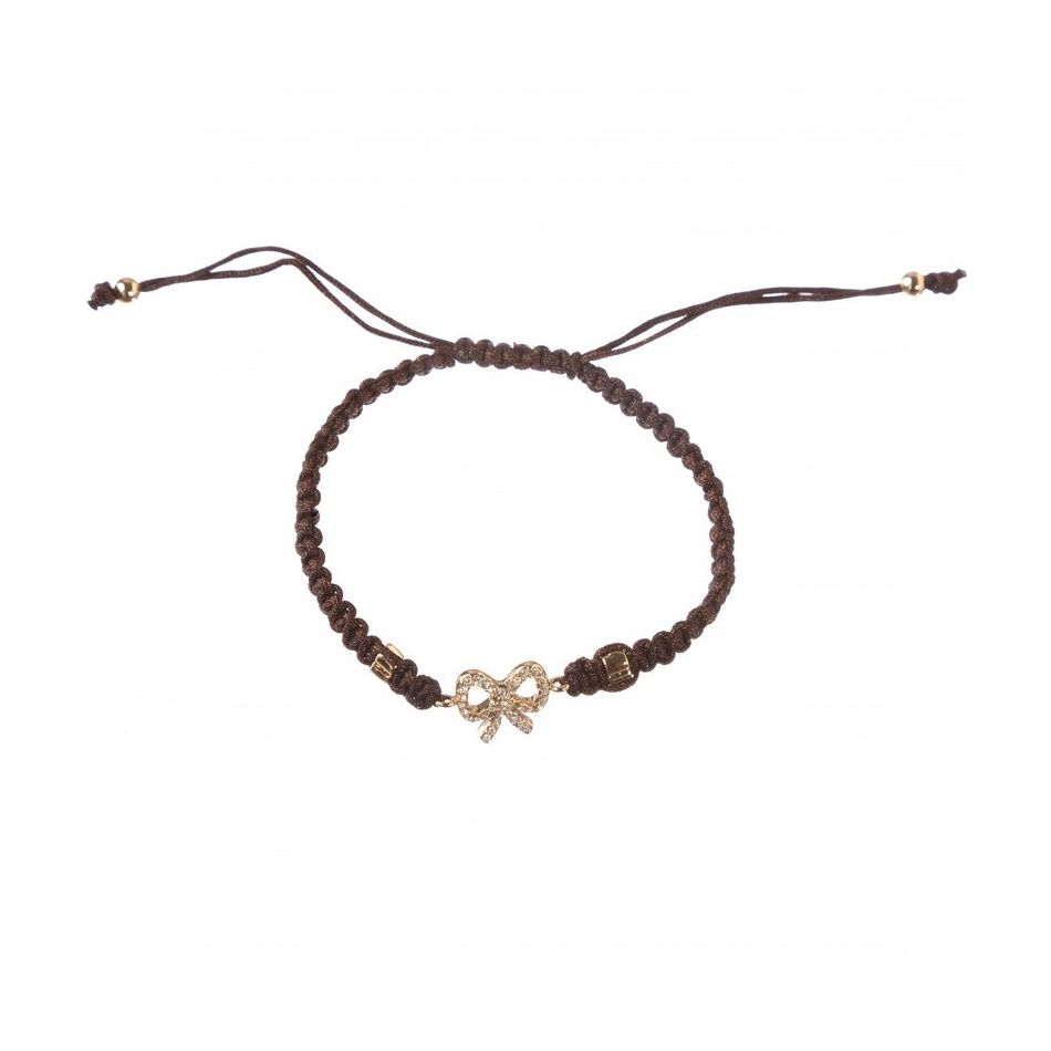 MACRAMÉ METAL BOW BRACELET
