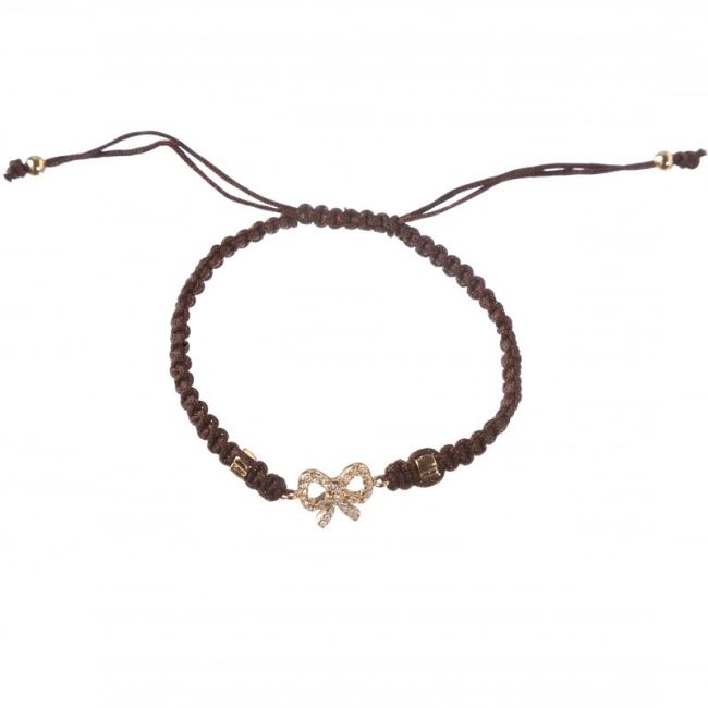 MACRAMÉ METAL BOW BRACELET