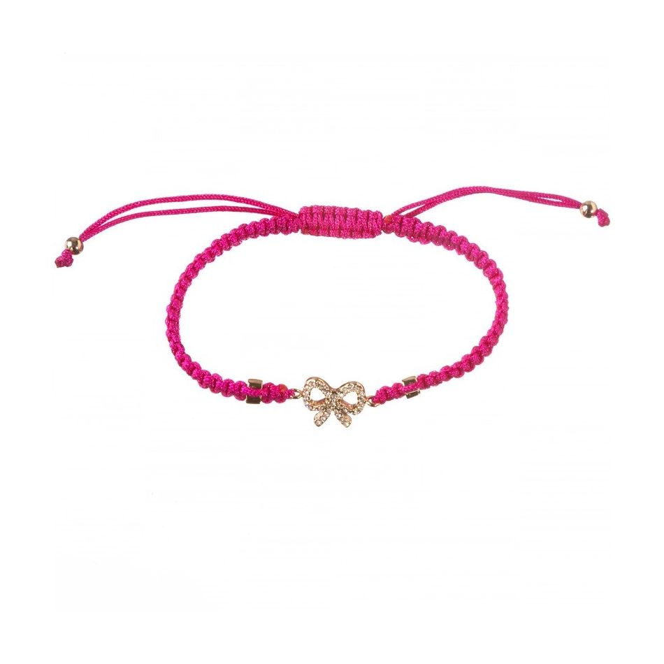 MACRAMÉ METAL BOW BRACELET
