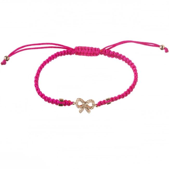 MACRAMÉ METAL BOW BRACELET
