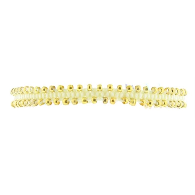 MACRAMÉ BRACELET WITH METAL BEADS