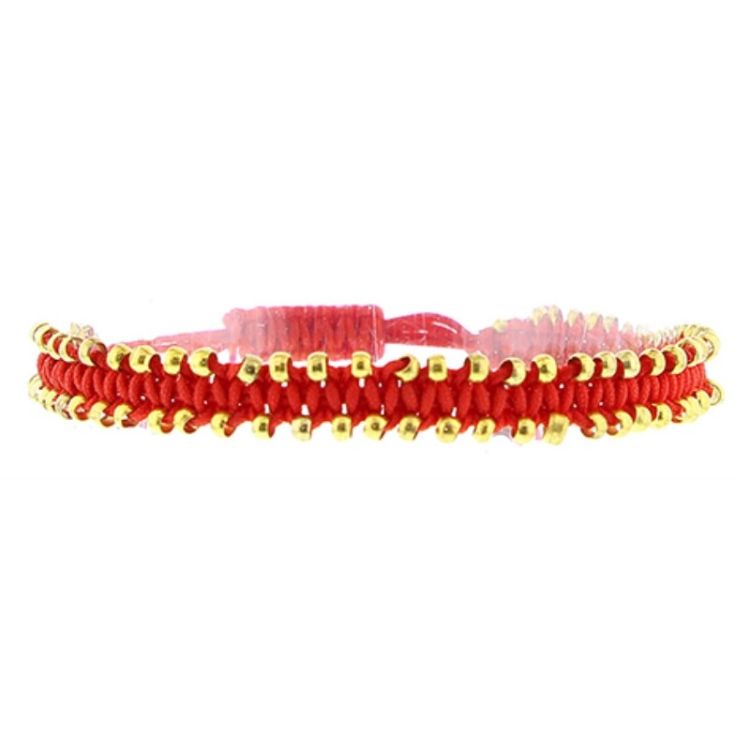 MACRAMÉ BRACELET WITH METAL BEADS 2
