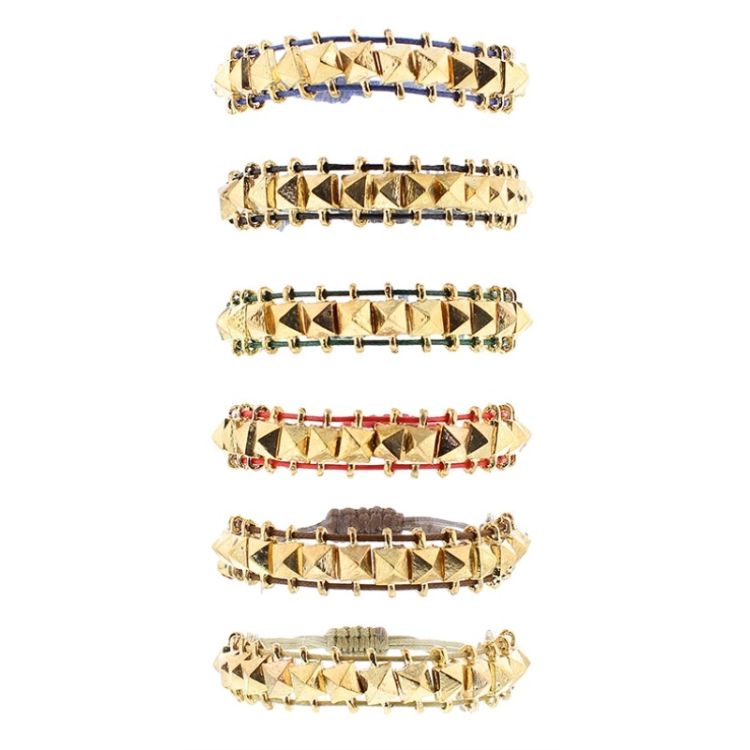 MACRAMÉ BRACELET SPIKES