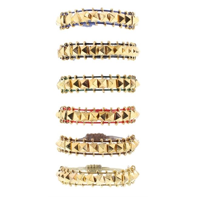 PULSERA MACRAMÉ PINCHOS