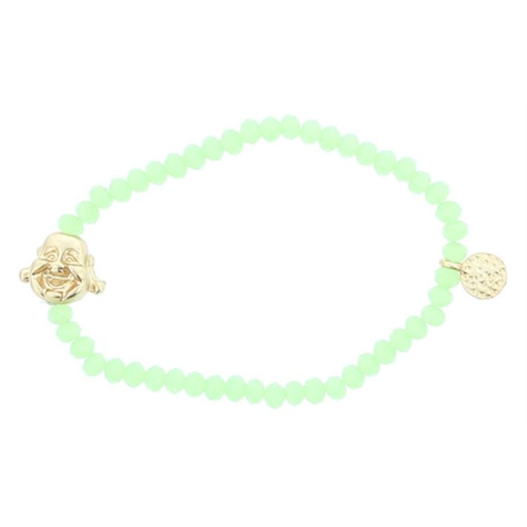 PULSERA CUENTAS FACETADAS BUDA
