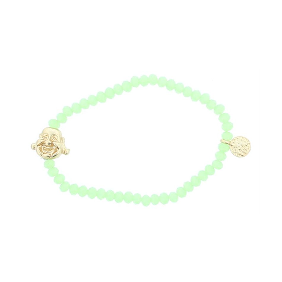 PULSERA CUENTAS FACETADAS BUDA