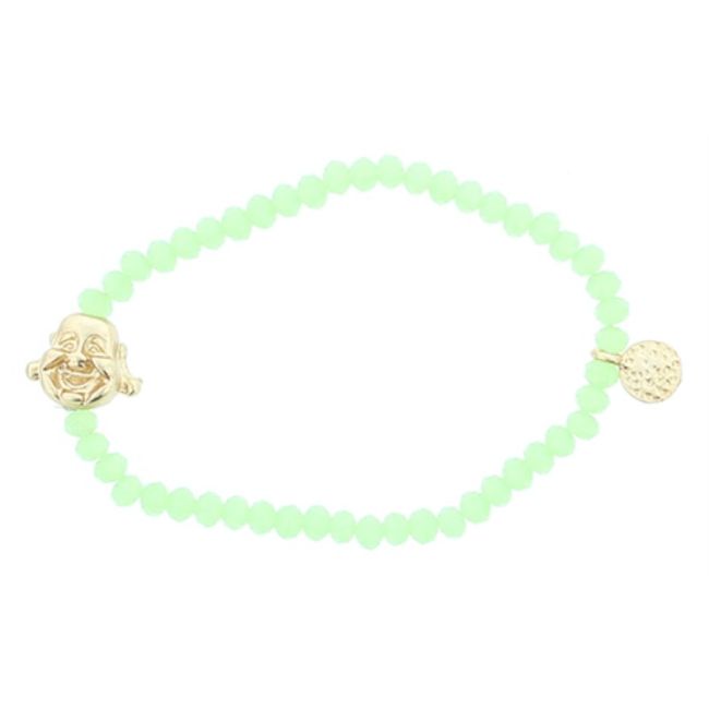 PULSERA CUENTAS FACETADAS BUDA