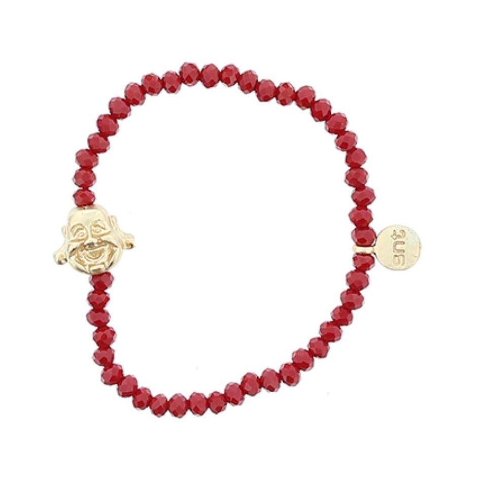 BUDDHA FACETED BEADS BRACELET