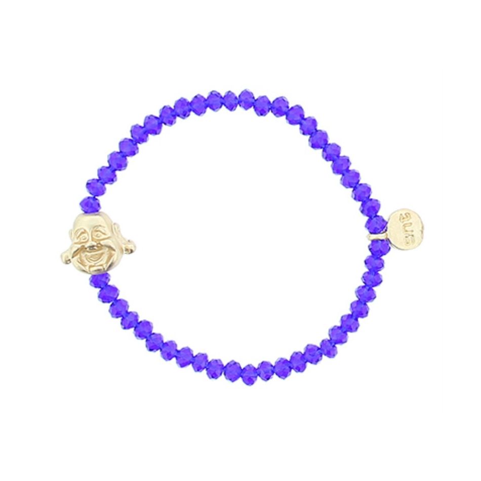 BUDDHA FACETED BEADS BRACELET
