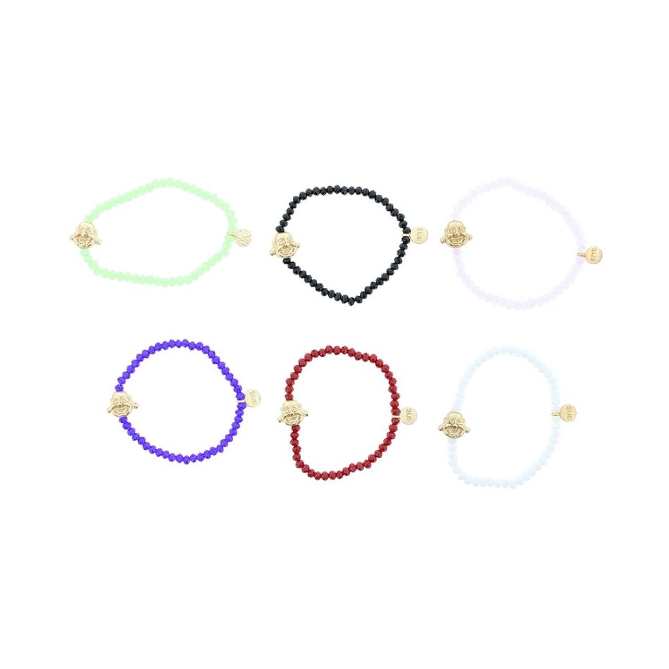 BUDDHA FACETED BEADS BRACELET