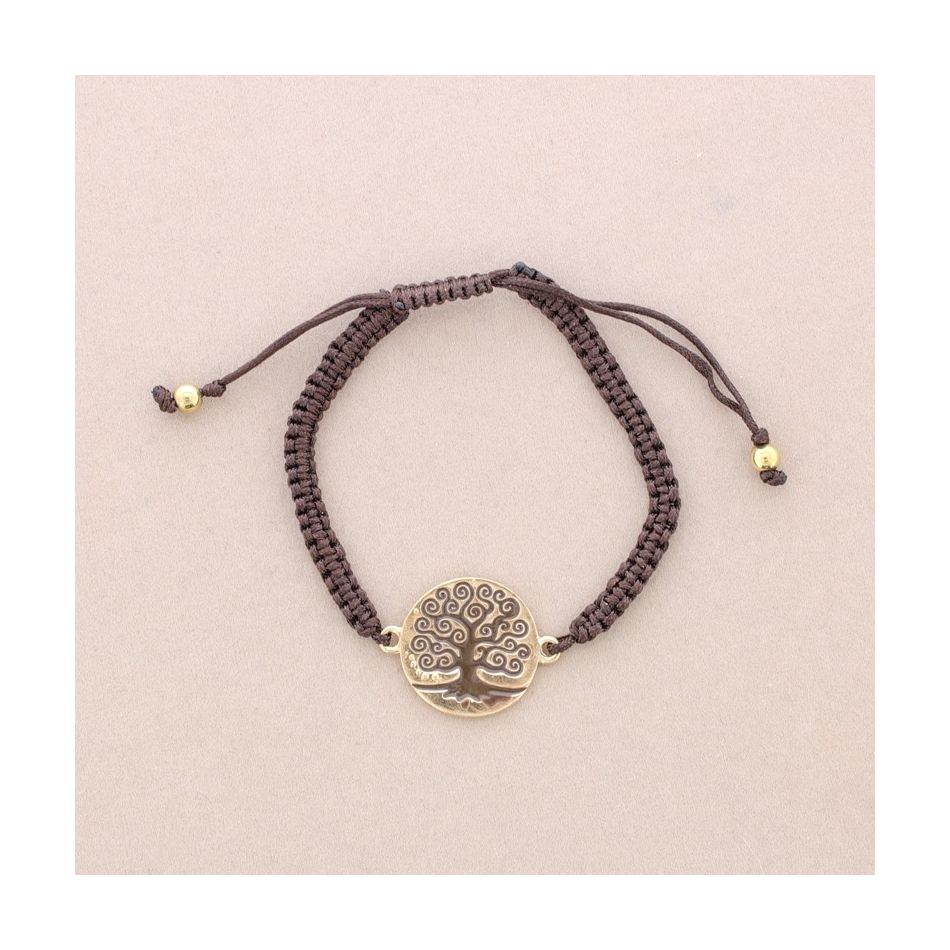 ENAMEL METAL MACRAME BRACELET