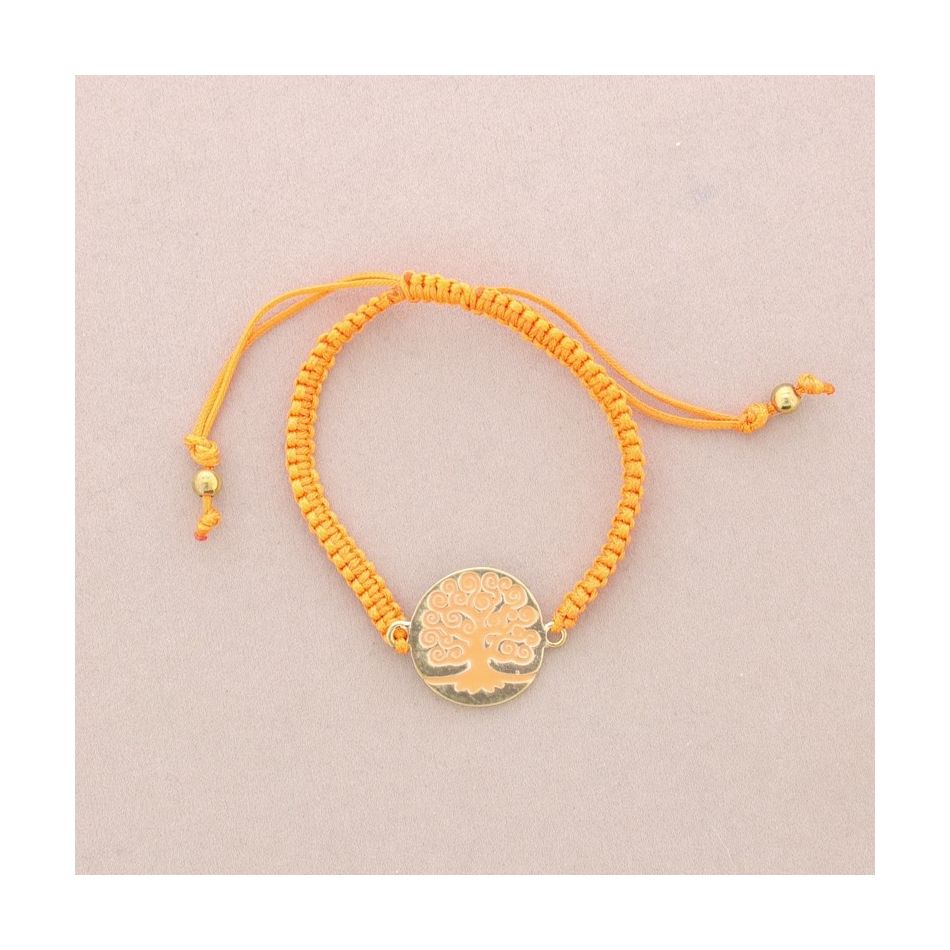 ENAMEL METAL MACRAME BRACELET