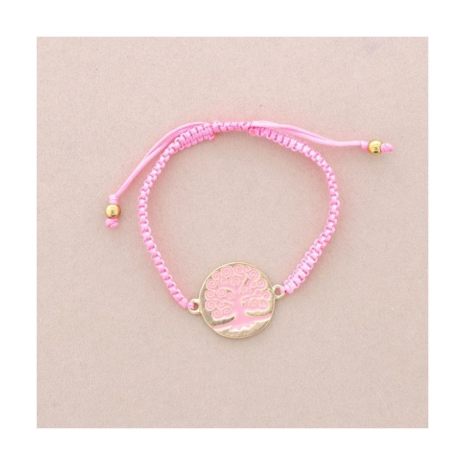 ENAMEL METAL MACRAME BRACELET