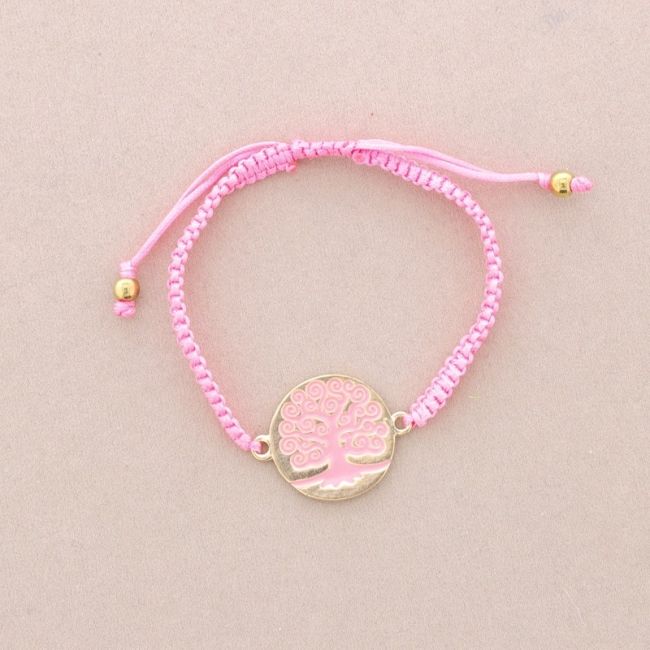 ENAMEL METAL MACRAME BRACELET