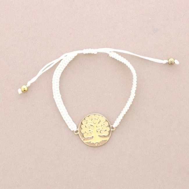 ENAMEL METAL MACRAME BRACELET