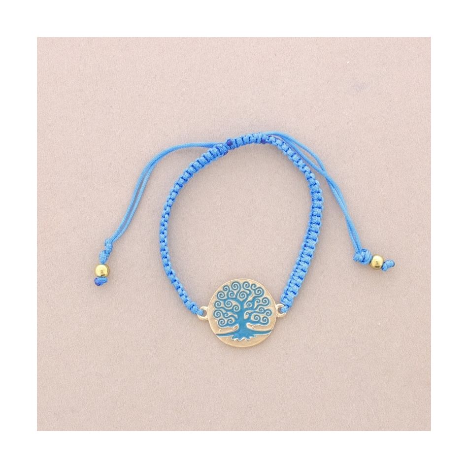 ENAMEL METAL MACRAME BRACELET