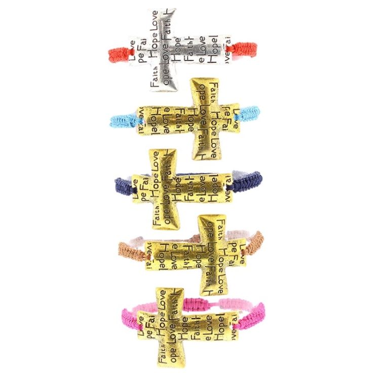 MACRAMÉ CROSS BRACELET