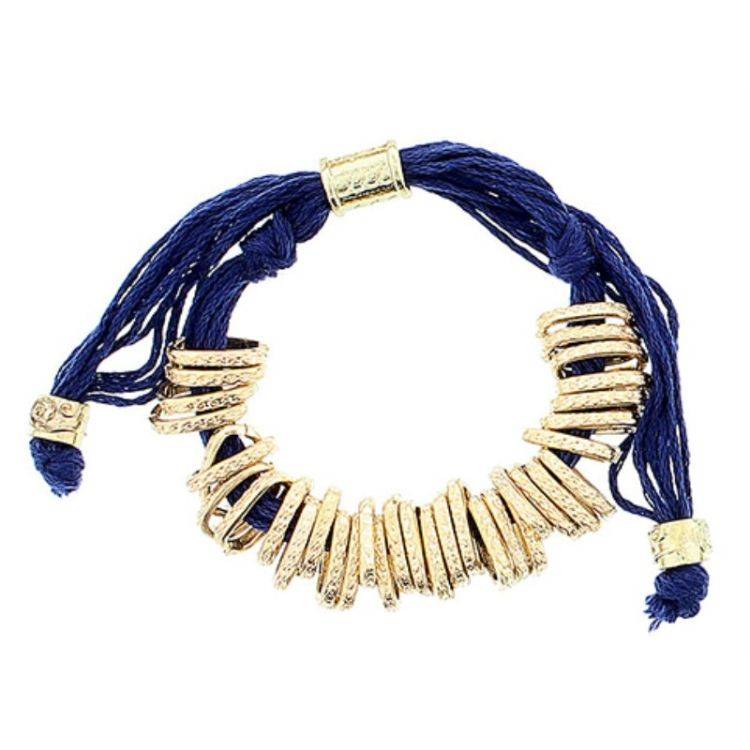 METAL BEADS LACE BRACELET