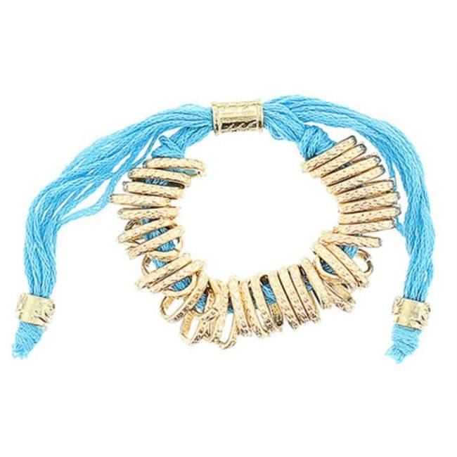 METAL BEADS LACE BRACELET