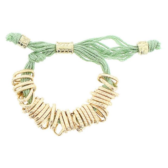 METAL BEADS LACE BRACELET