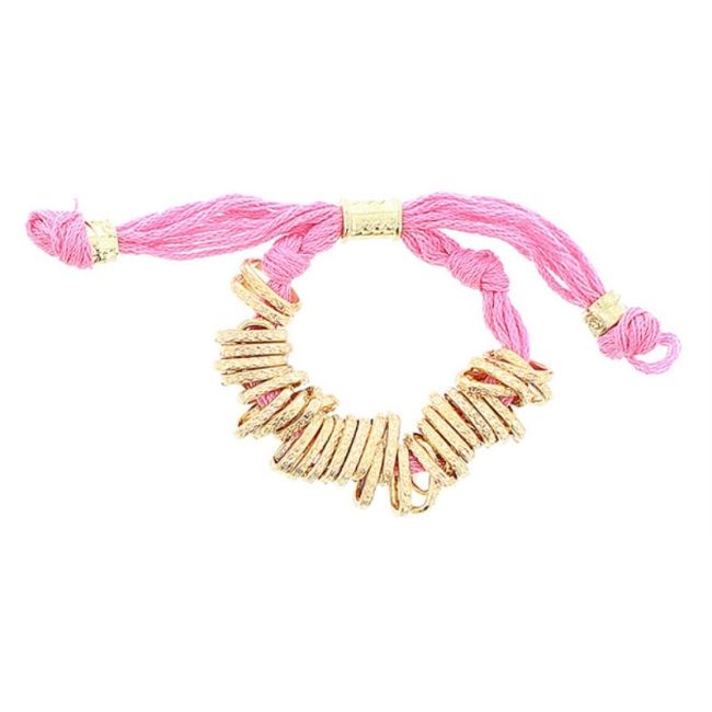 METAL BEADS LACE BRACELET