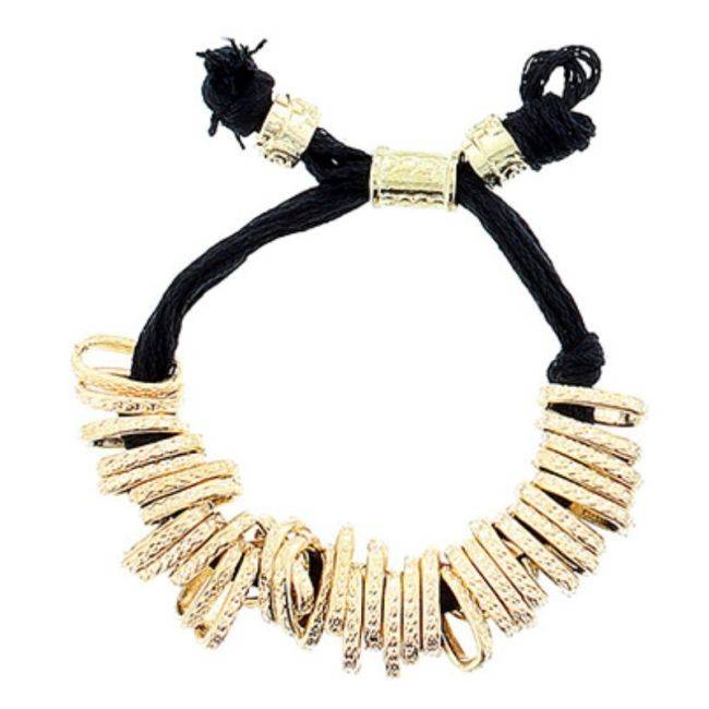 METAL BEADS LACE BRACELET