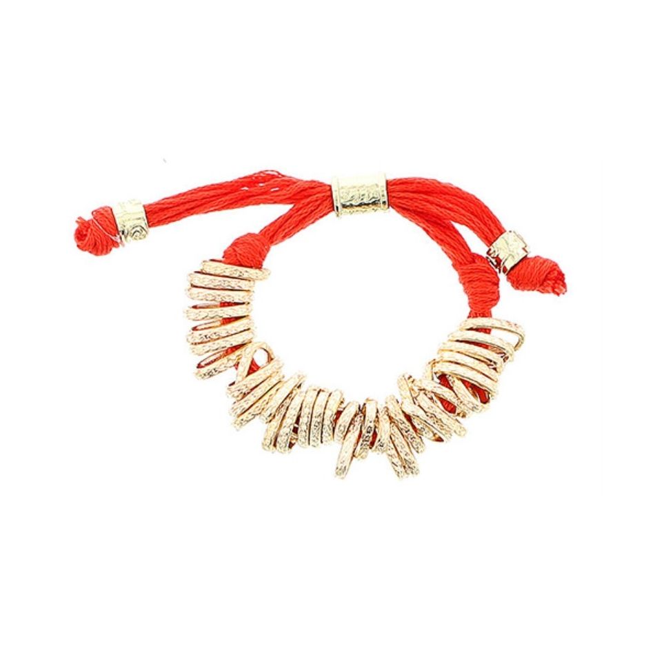 METAL BEADS LACE BRACELET