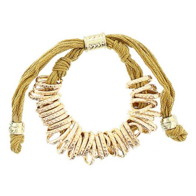 METAL BEADS LACE BRACELET