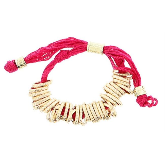 METAL BEADS LACE BRACELET