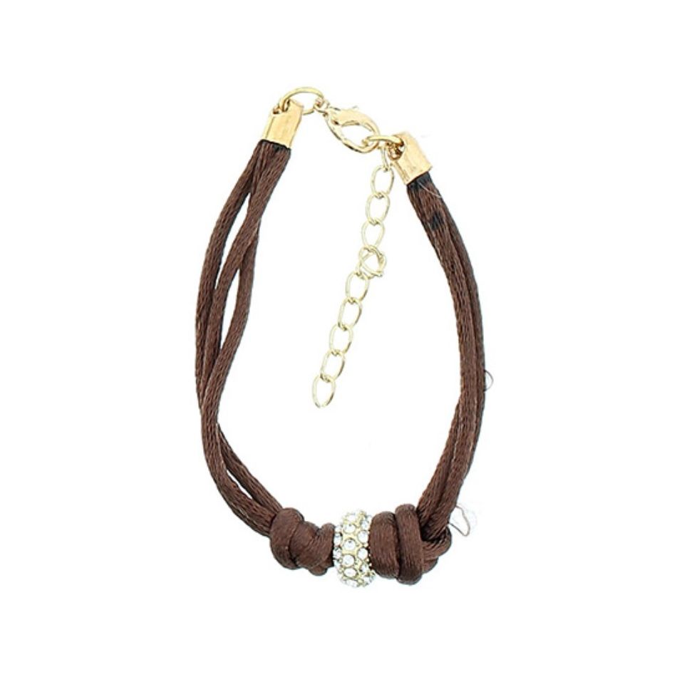 METAL CRYSTAL LACE BRACELET