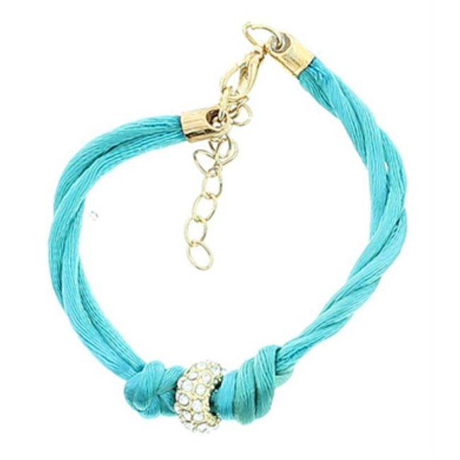 PULSERA CORDONES METAL CRISTAL