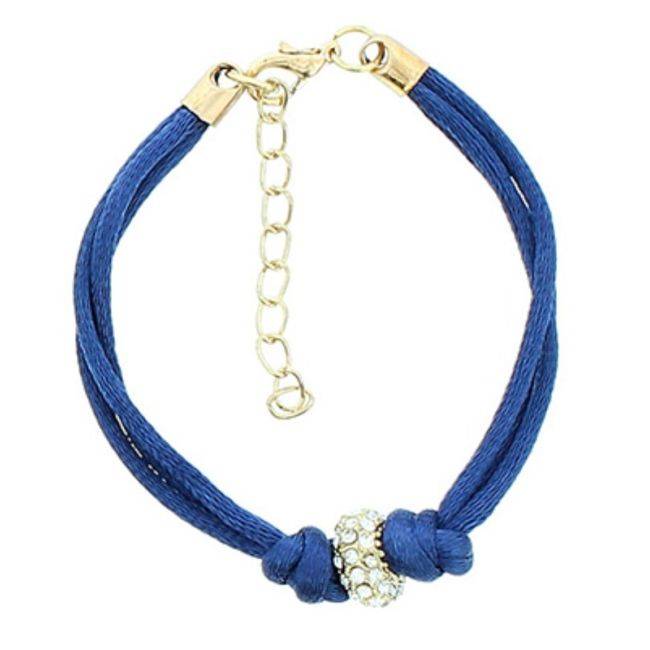 PULSERA CORDONES METAL CRISTAL