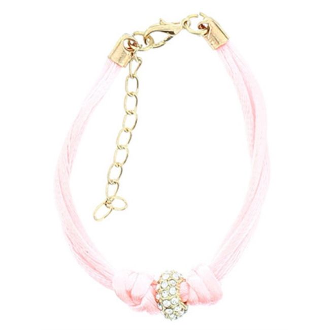 METAL CRYSTAL LACE BRACELET