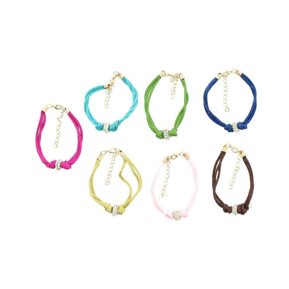 METAL CRYSTAL LACE BRACELET