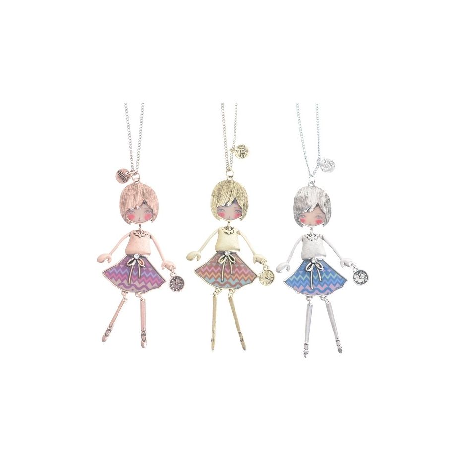 LONG PENDANT NECKLACE BALLERINA DOLL