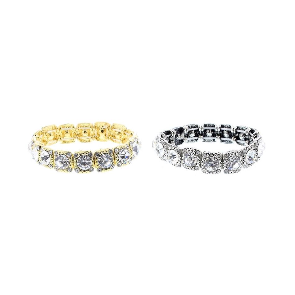 PULSERA METAL CRISTAL