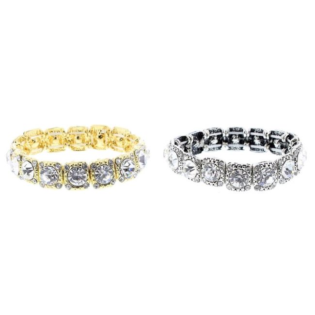 PULSERA METAL CRISTAL