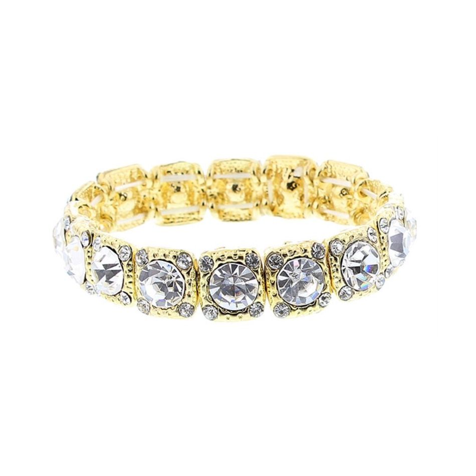 PULSERA METAL CRISTAL