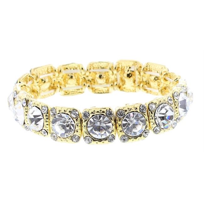 PULSERA METAL CRISTAL