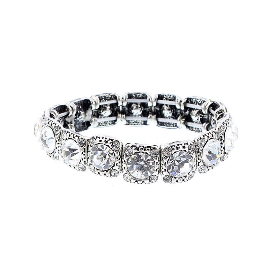 PULSERA METAL CRISTAL