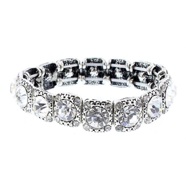 PULSERA METAL CRISTAL