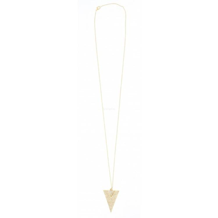 COLLAR LARGO COLG. METAL CRISTALES 2