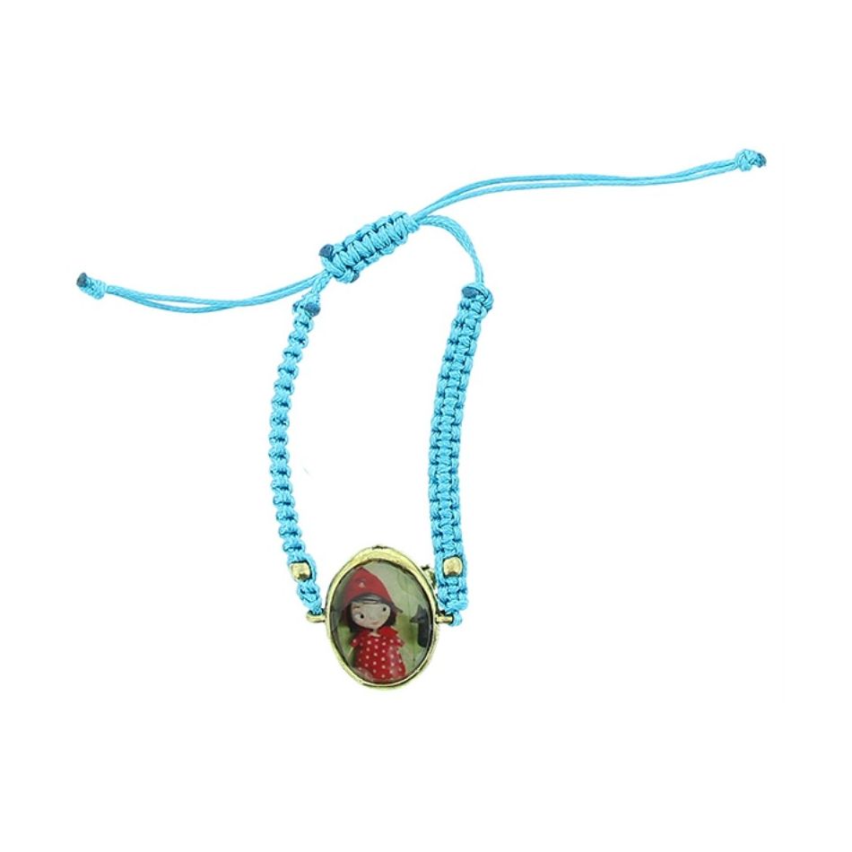 ENAMEL METAL MACRAME BRACELET