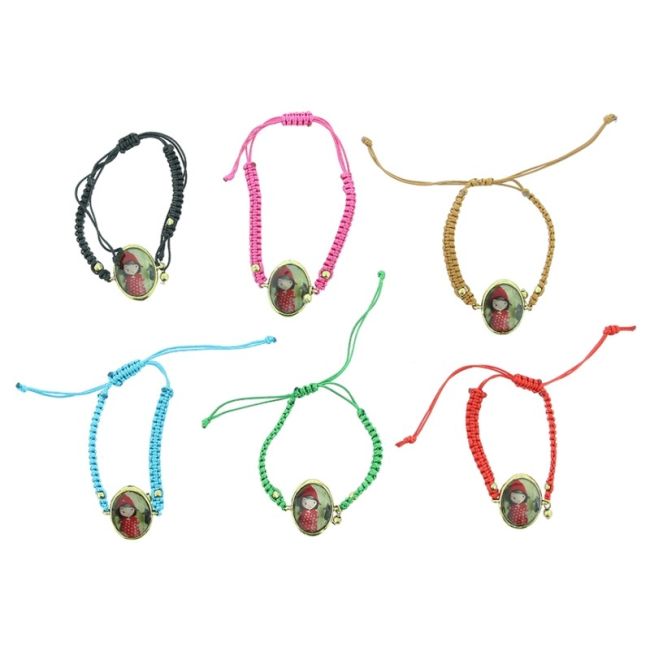 ENAMEL METAL MACRAME BRACELET