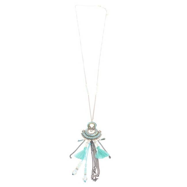 ETHNIC PENDANT LONG NECKLACE