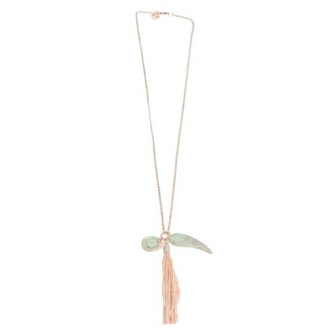 COLLAR LARGO COLG. METAL ENVEJECIDO